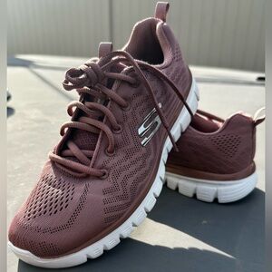 Skechers Women's Burgundy Athletic Shoes